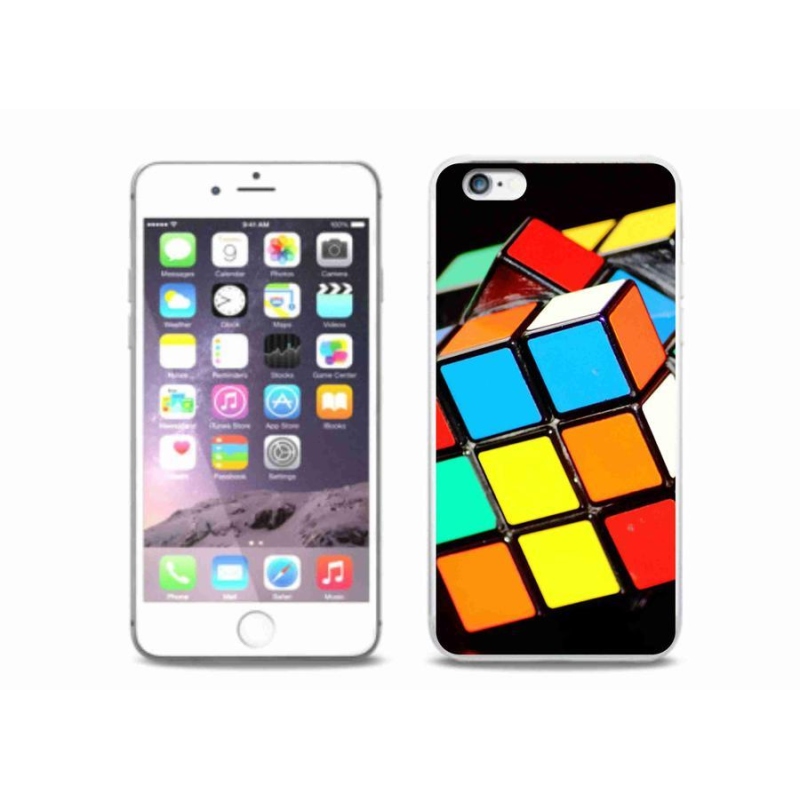 Gél tok mmCase iPhone 6/6S Plus készülékhez - Rubik-kocka