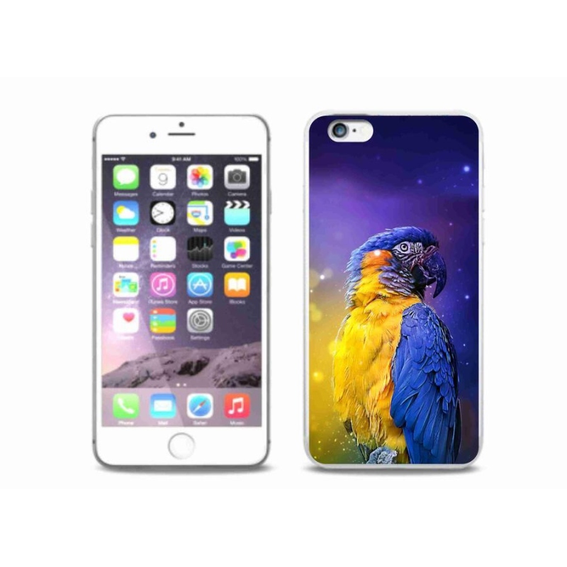 Gél tok mmCase iPhone 6 Plus/6S Plus készülékhez - papagáj ara 1
