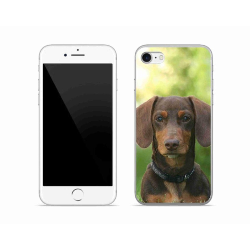 Gél tok mmCase iPhone 7 készülékhez - barna tacskó