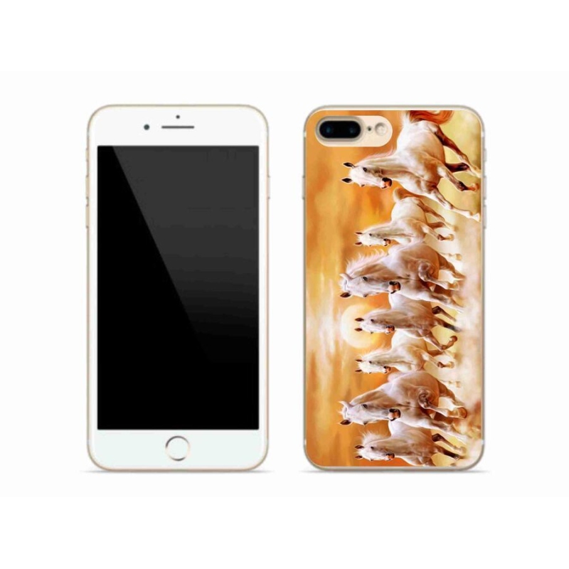 Gél tok mmCase iPhone 7 Plus készülékhez - lovak 2