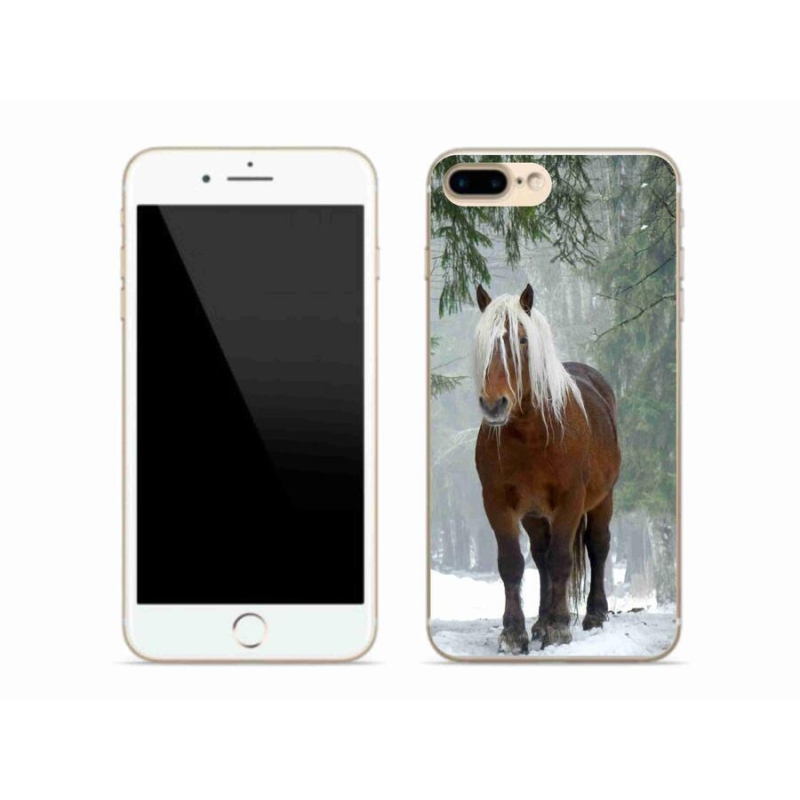 Gél tok mmCase iPhone 7 Plus készülékhez - ló az erdőben