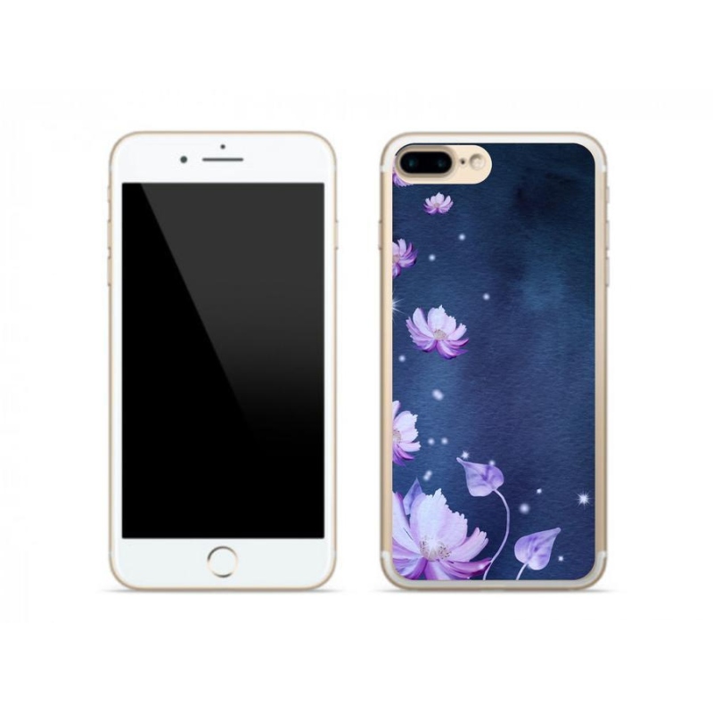 Gél tok mmCase iPhone 7 Plus készülékhez - hulló virágok