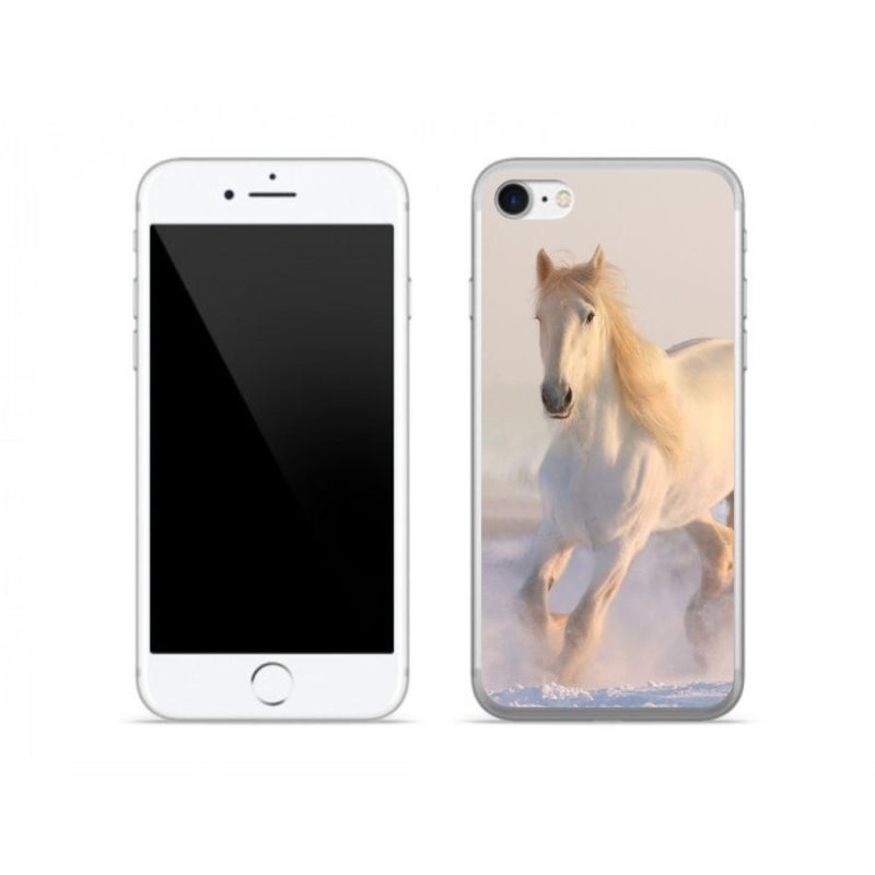 Gél tok mmCase iPhone 8 készülékhez - ló a hóban