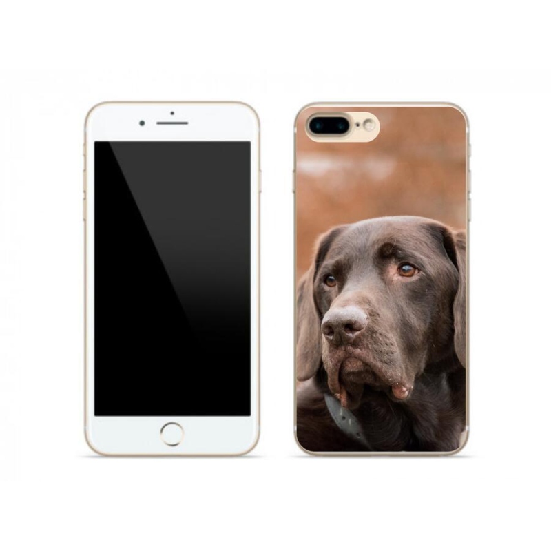 Gél tok mmCase iPhone 8 Plus készülékhez - barna labrador