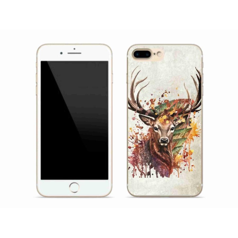 Gél tok mmCase iPhone 8 Plus készülékhez - szarvas 1