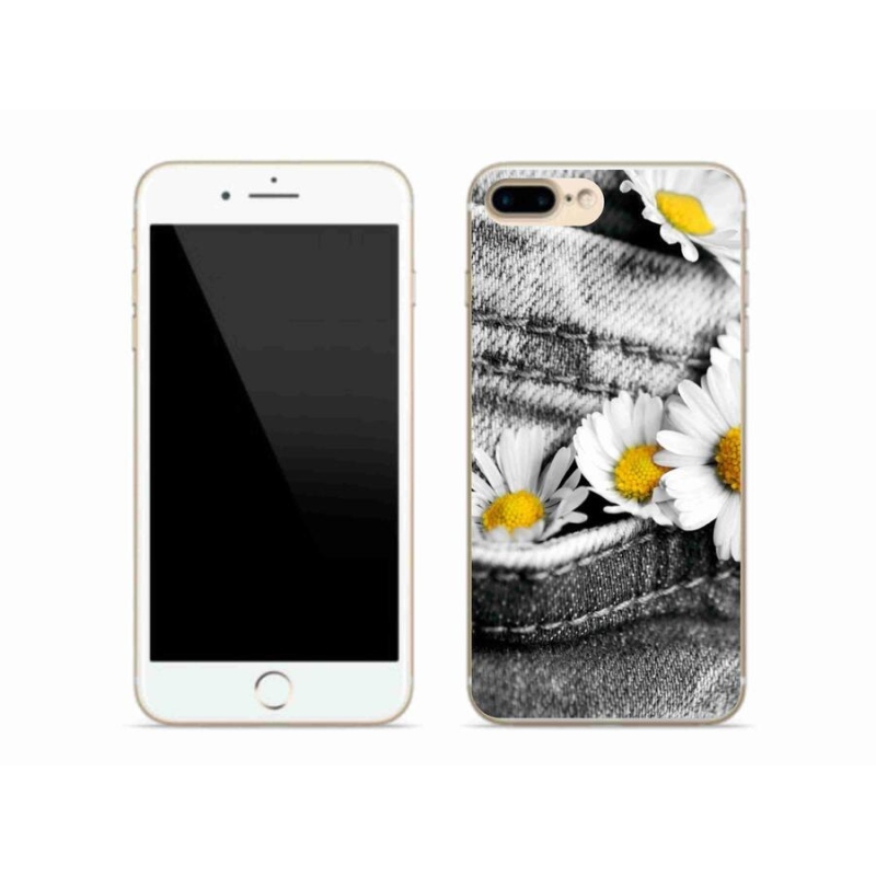 Gél tok mmCase iPhone 8 Plus készülékhez - százszorszépek