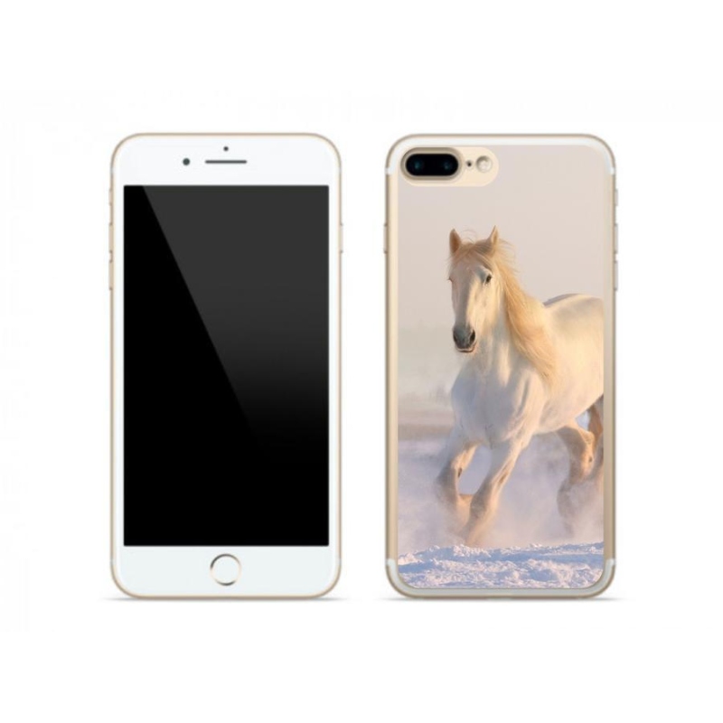 Gél tok mmCase iPhone 8 Plus készülékhez - ló a hóban