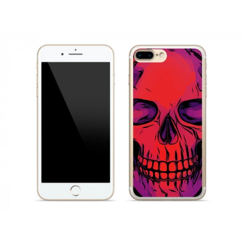 Gél tok mmCase iPhone 8 Plus készülékhez - koponya