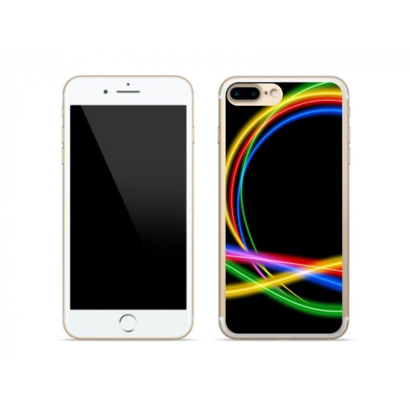 Gél tok mmCase iPhone 8 Plus készülékhez - neon körök