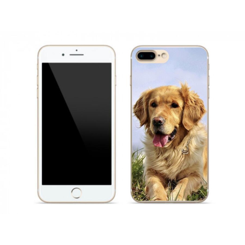 Gél tok mmCase iPhone 8 Plus készülékhez - arany retriever