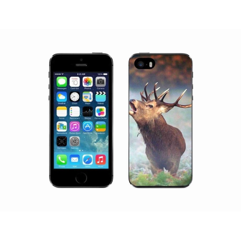 Gél tok mmCase iPhone SE (2016) - szarvas 2