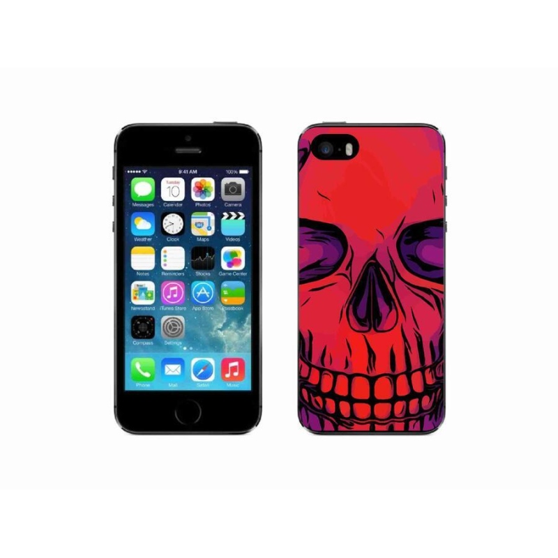 Zselés tok mmCase iPhone SE (2016) - koponya