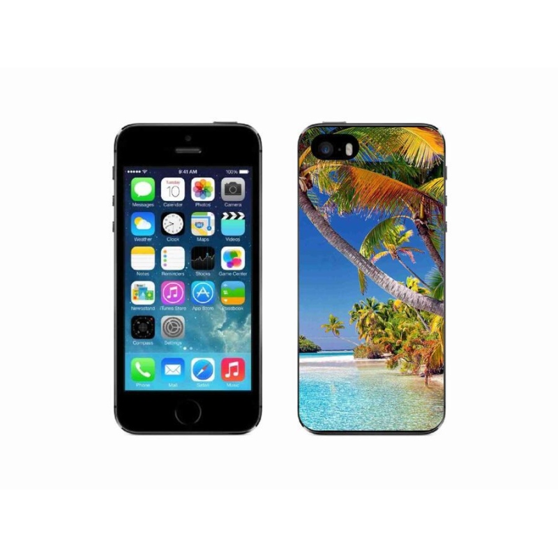 Gél tok mmCase iPhone SE (2016) készülékhez - tengerparti strand