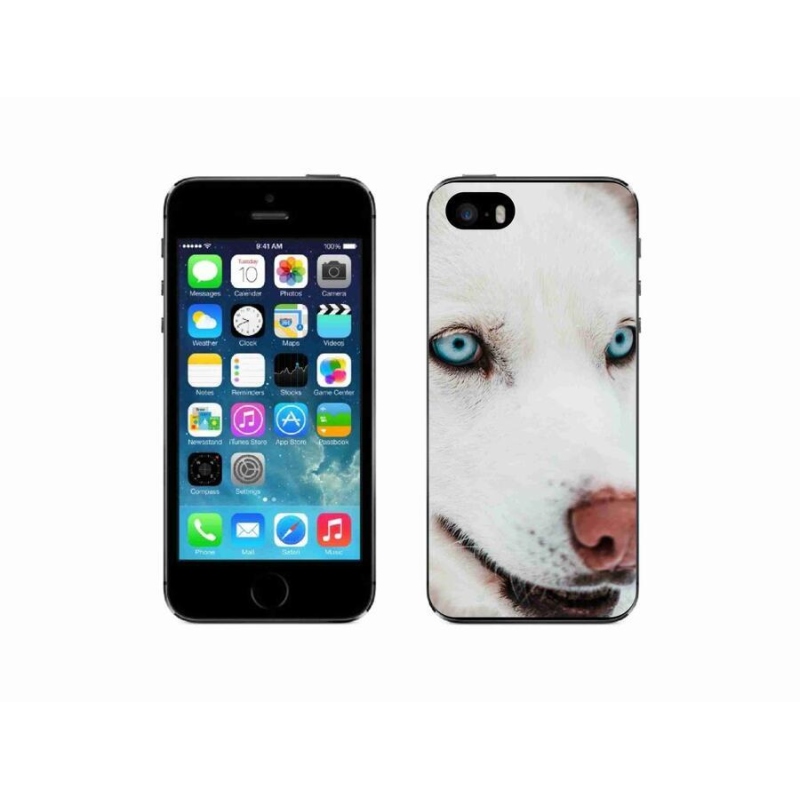 Gél tok mmCase iPhone SE (2016) készülékhez - kutyaszemmel nézve