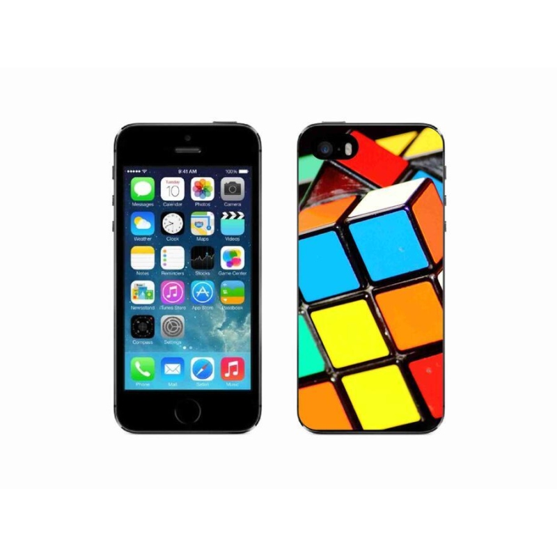 Gél tok mmCase iPhone SE (2016) készülékhez - Rubik-kocka