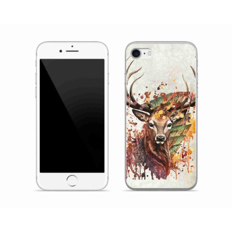 Gél tok mmCase iPhone SE (2020) - szarvas 1