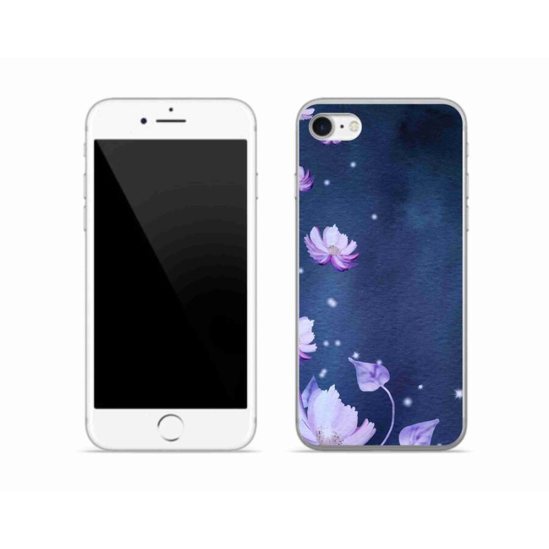 Gél tok mmCase iPhone SE-hez (2022) - hulló virágok