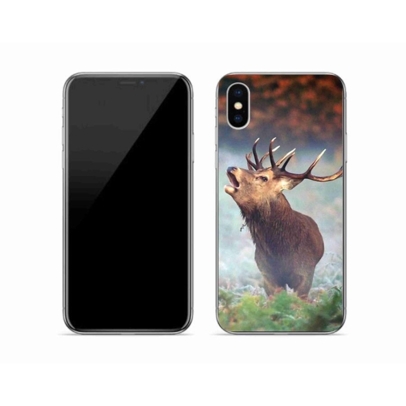 Gél tok mmCase iPhone X készülékhez - szarvas 2