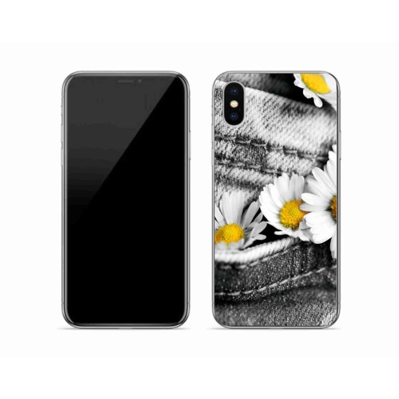 Gél tok mmCase iPhone X készülékhez - százszorszépek