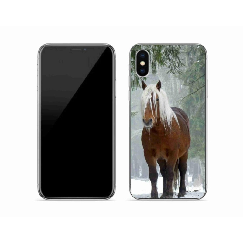 Gél tok mmCase iPhone X készülékhez - ló az erdőben