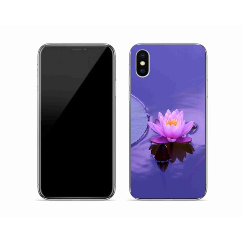 Gél tok mmCase iPhone X készülékhez - virág a vízen