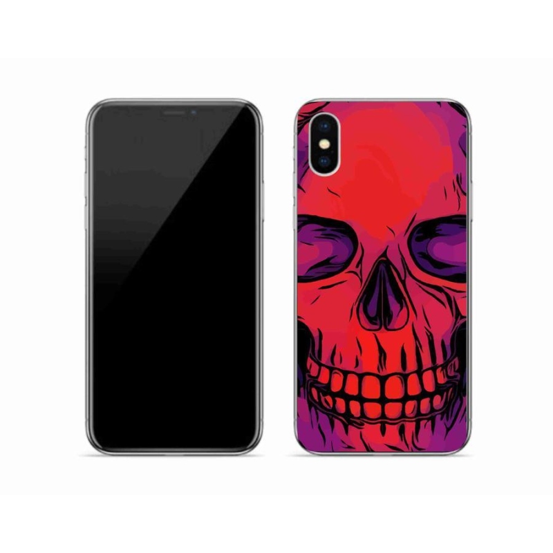 Gél tok mmCase iPhone X készülékhez - koponya