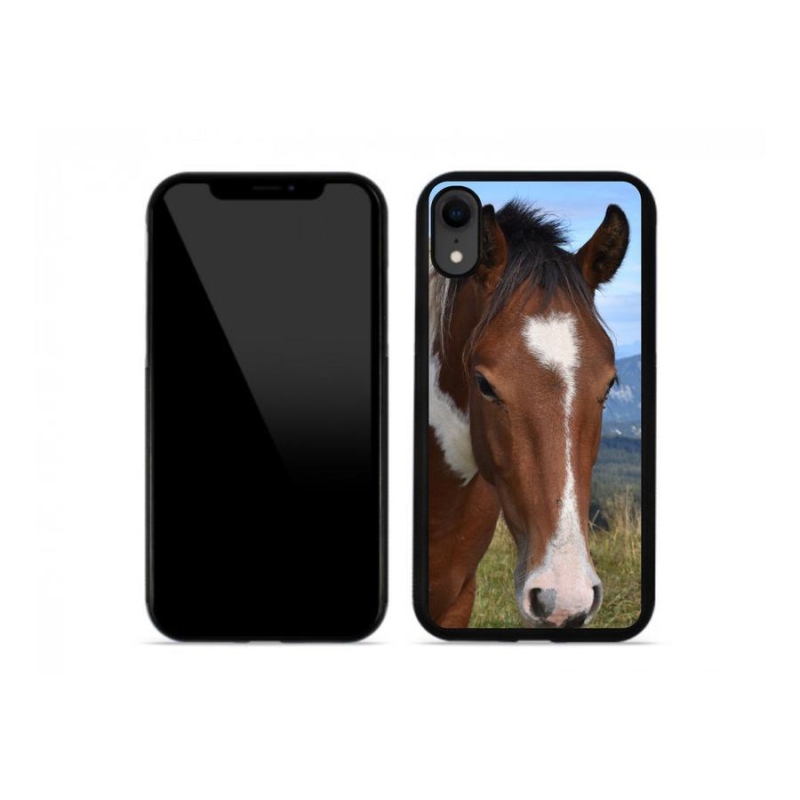 Gél tok mmCase iPhone XR készülékhez - barna ló
