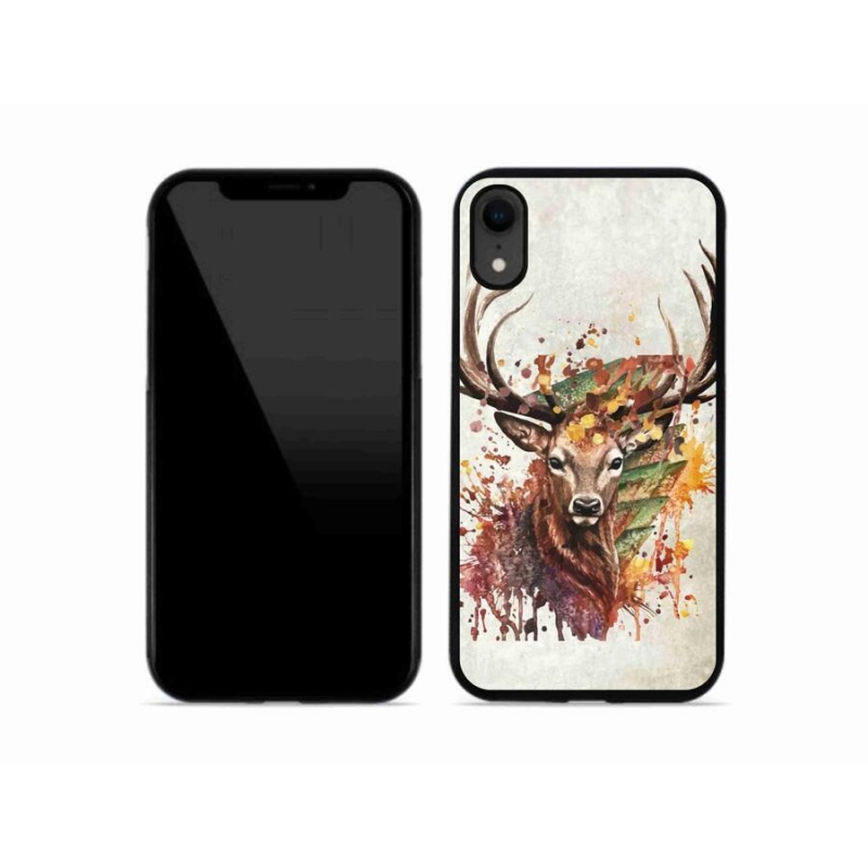 Gél tok mmCase iPhone XR készülékhez - szarvas 1