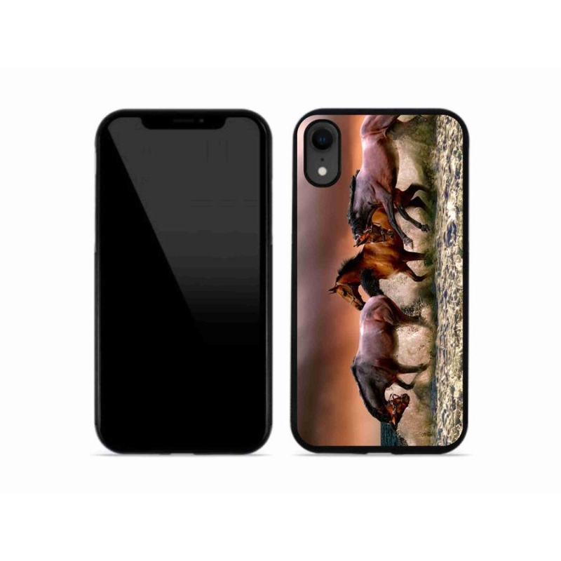 Gél tok mmCase iPhone XR készülékhez - lovak 1