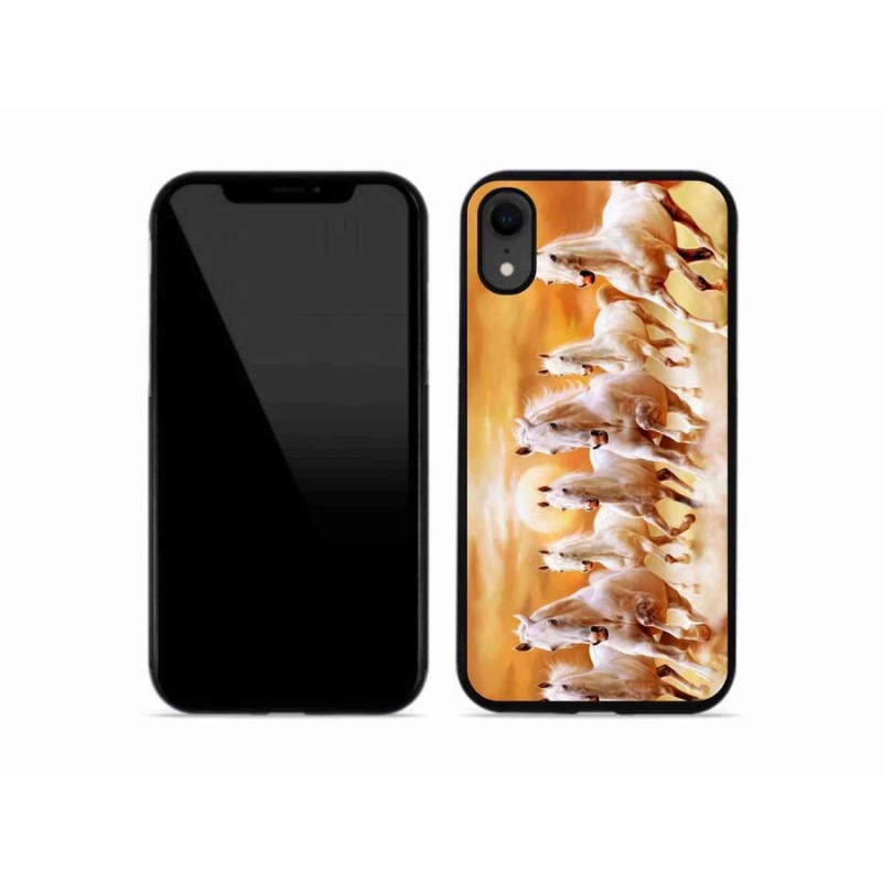 Gél tok mmCase iPhone XR készülékhez - lovak 2