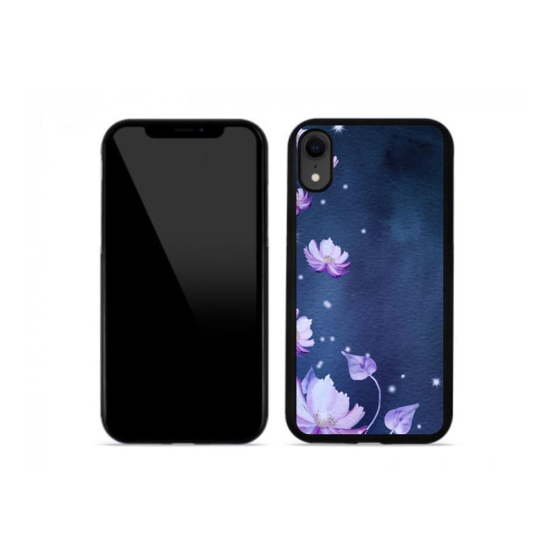 Gél tok mmCase iPhone XR készülékhez - hulló virágok