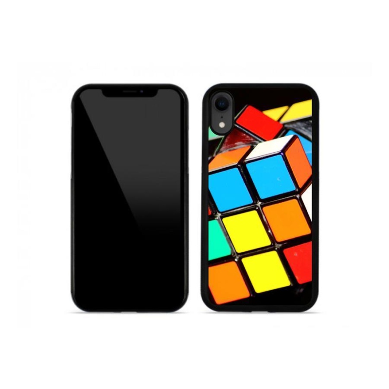 Gél tok mmCase iPhone XR készülékhez - Rubik-kocka