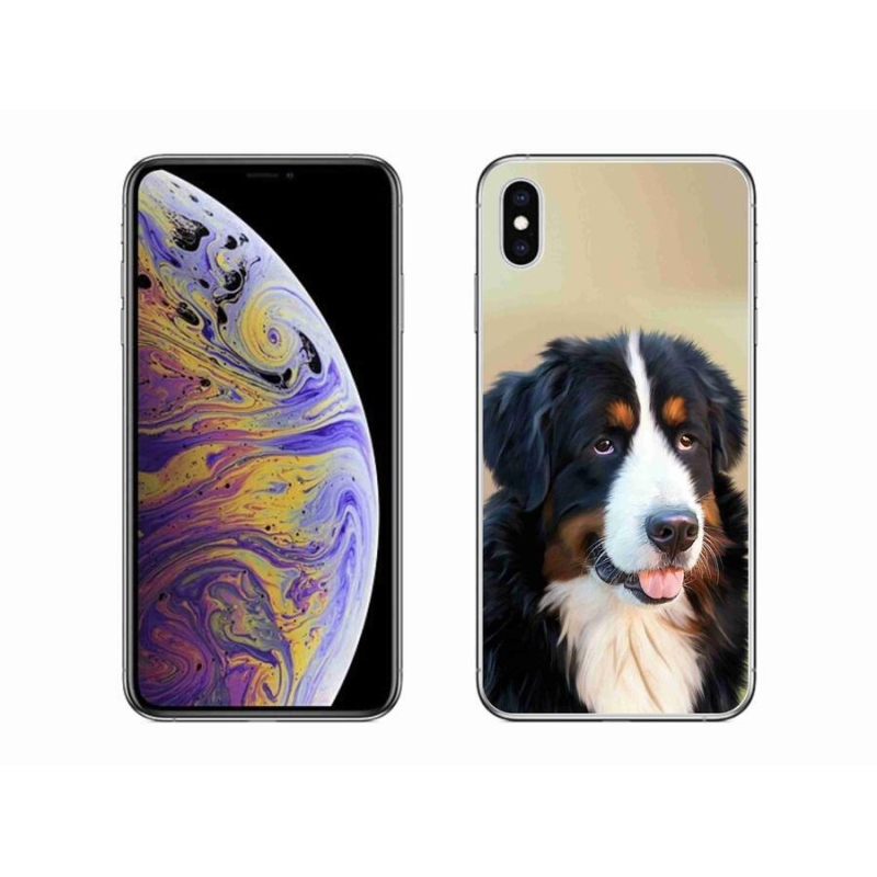 Gél tok mmCase iPhone XS Max készülékhez - Berni hegyi kutya
