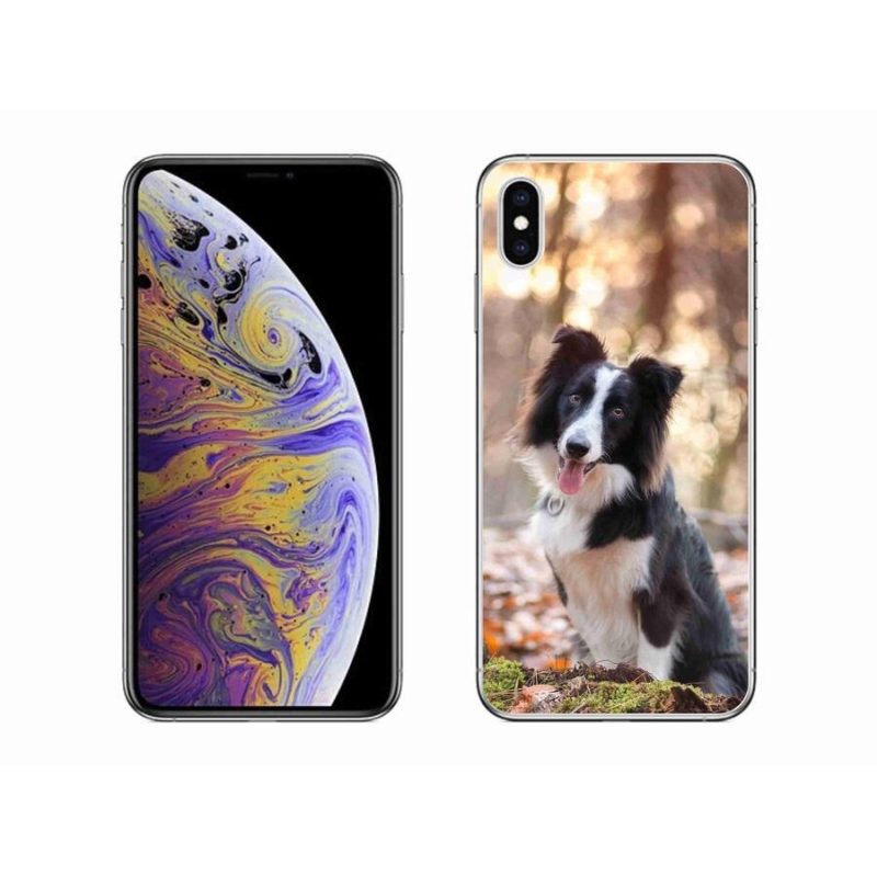 Gél tok mmCase iPhone XS Max készülékhez - border colie 1