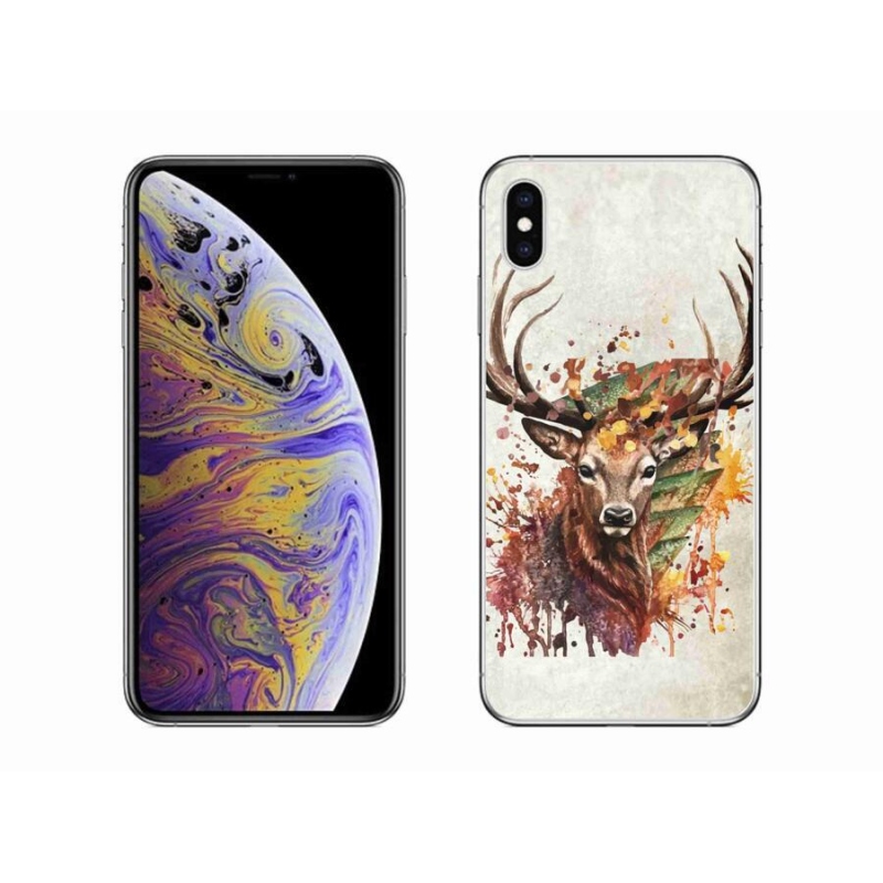 Gél tok mmCase iPhone XS Max készülékhez - szarvas 1