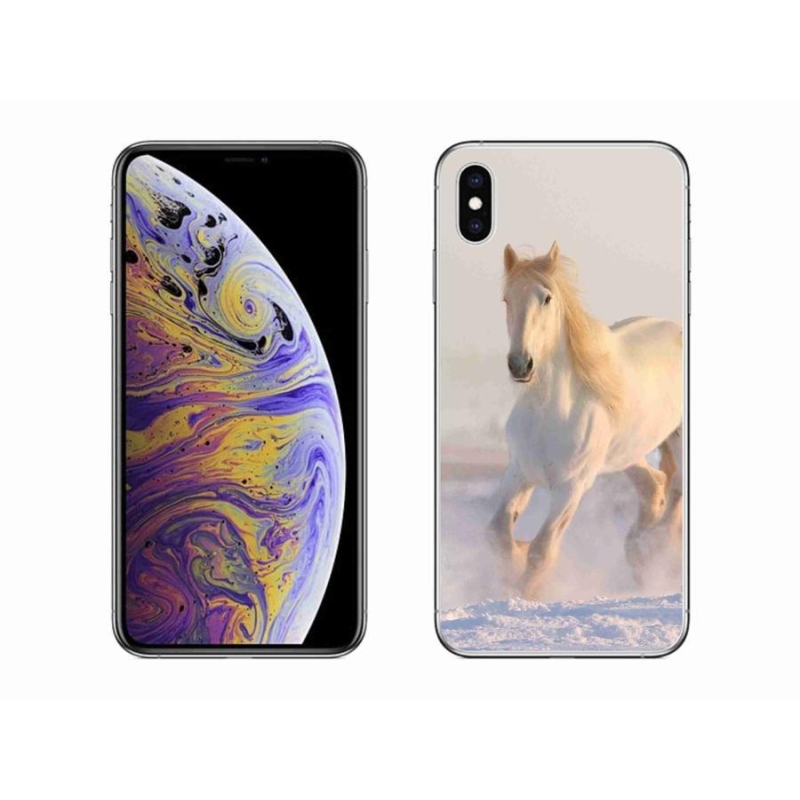 Gél tok mmCase iPhone XS Max készülékhez - ló a hóban