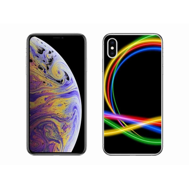 Gél tok mmCase iPhone XS Max készülékhez - neon körök