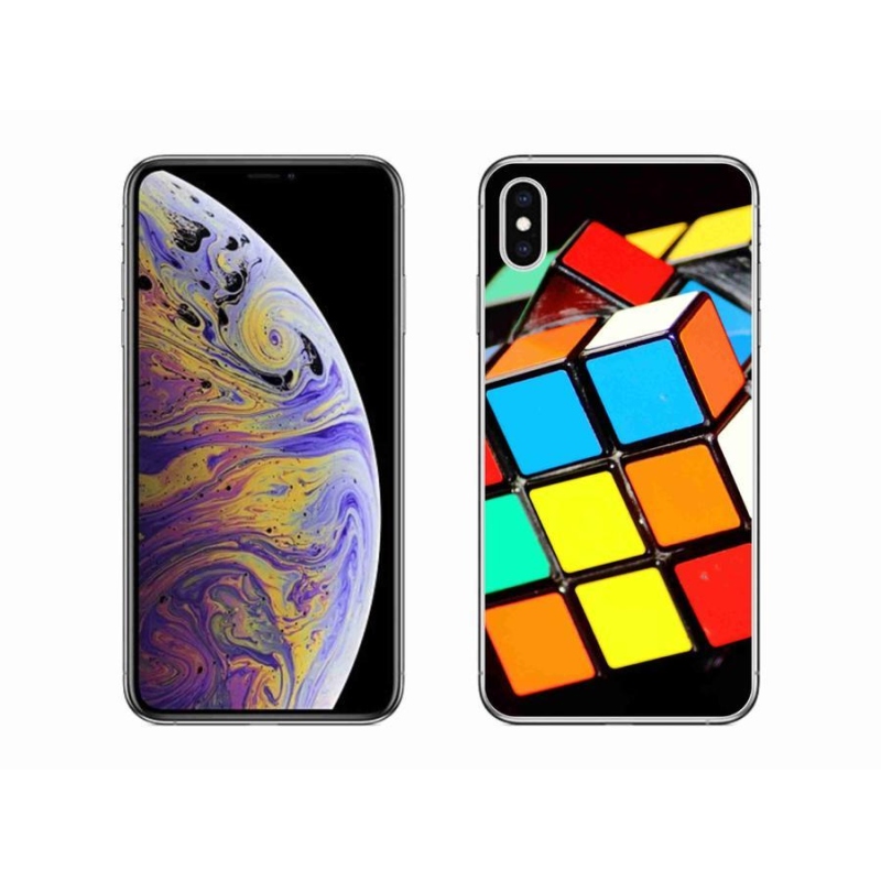 Gél tok mmCase iPhone XS Max készülékhez - Rubik-kocka