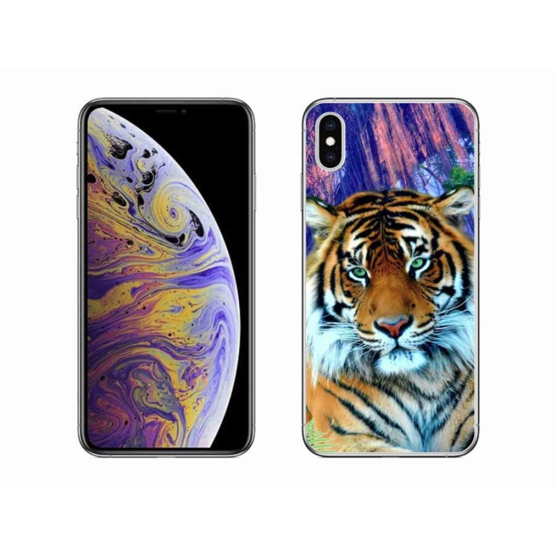 Gél tok mmCase iPhone XS Max készülékhez - tigris