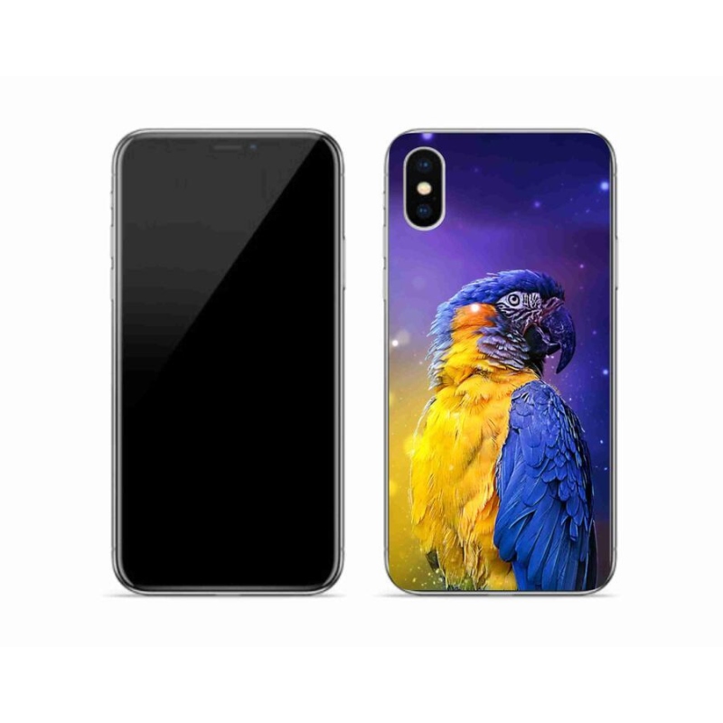 Gél tok mmCase iPhone XS készülékhez - papagáj ara 1