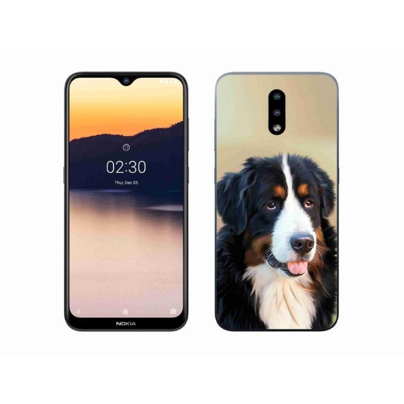 Gél tok mmCase mobiltelefonhoz Nokia 2.3 - Berni hegyi kutya