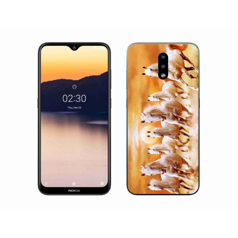 Gél tok mmCase mobiltelefonhoz Nokia 2.3 - horses 2