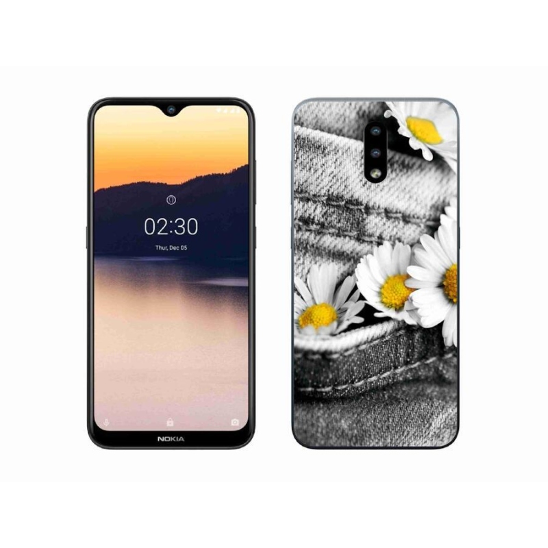 Gél tok mmCase mobiltelefonhoz Nokia 2.3 - százszorszépek