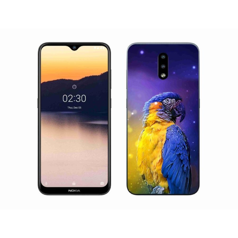 Gél tok mmCase mobiltelefonhoz Nokia 2.3 - papagáj ara 1