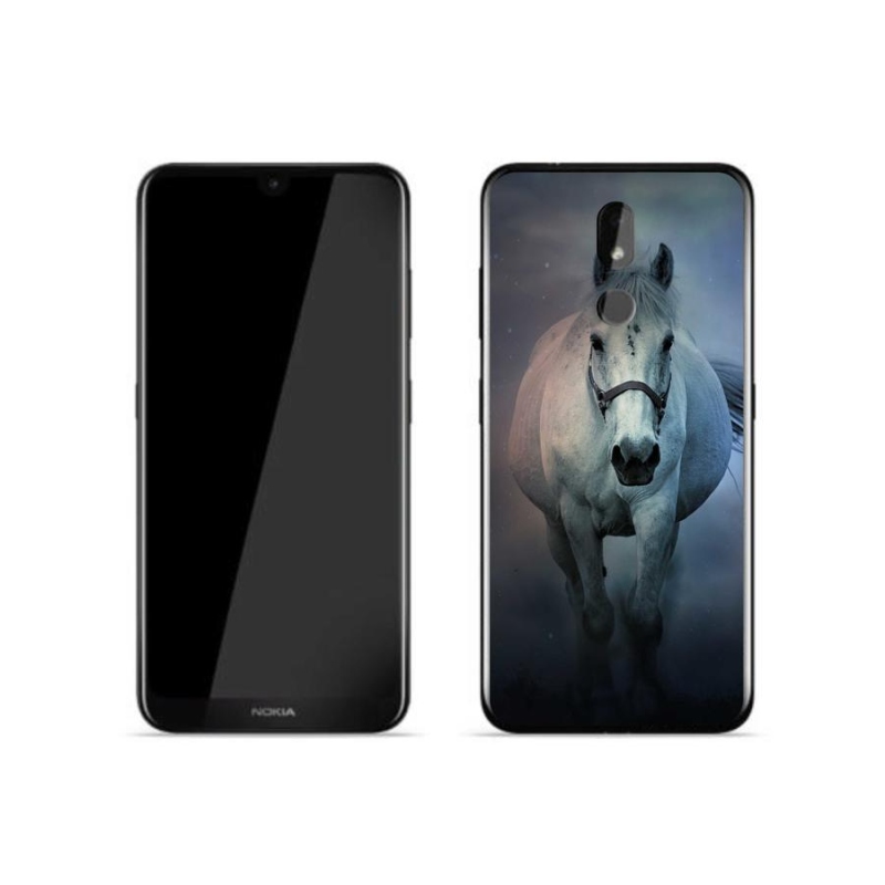 Gél tok mmCase a Nokia 3.2 - futó fehér ló számára