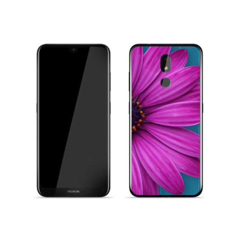 Gél tok mmCase mobiltelefonhoz Nokia 3.2 - lila margaréta