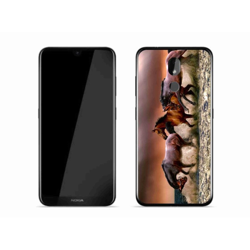 Zselés tok mmCase Nokia 3.2 mobiltelefonhoz - lovak 1