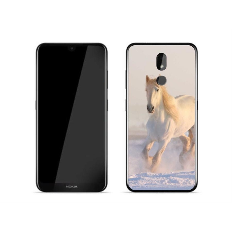 Gél tok mmCase mobiltelefonhoz Nokia 3.2 - ló a hóban