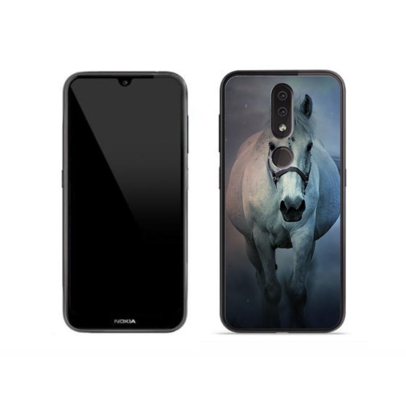 Gél tok mmCase a Nokia 4.2 készülékhez - futó fehér ló