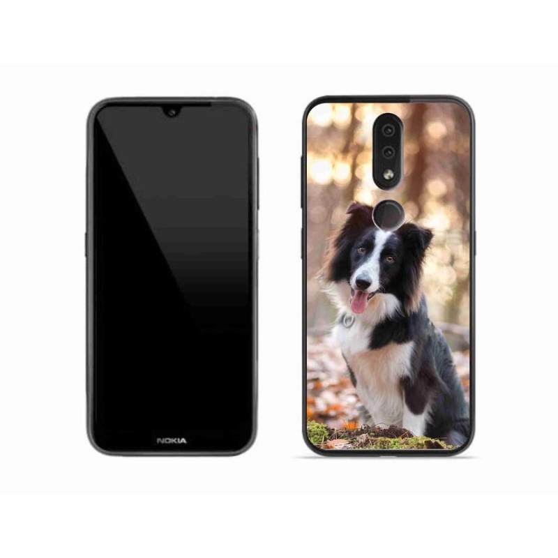 Gél tok mmCase mobiltelefonhoz Nokia 4.2 - border colie 1